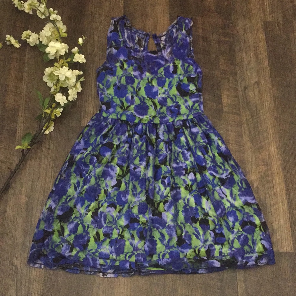 Blue & Green Summer Dress